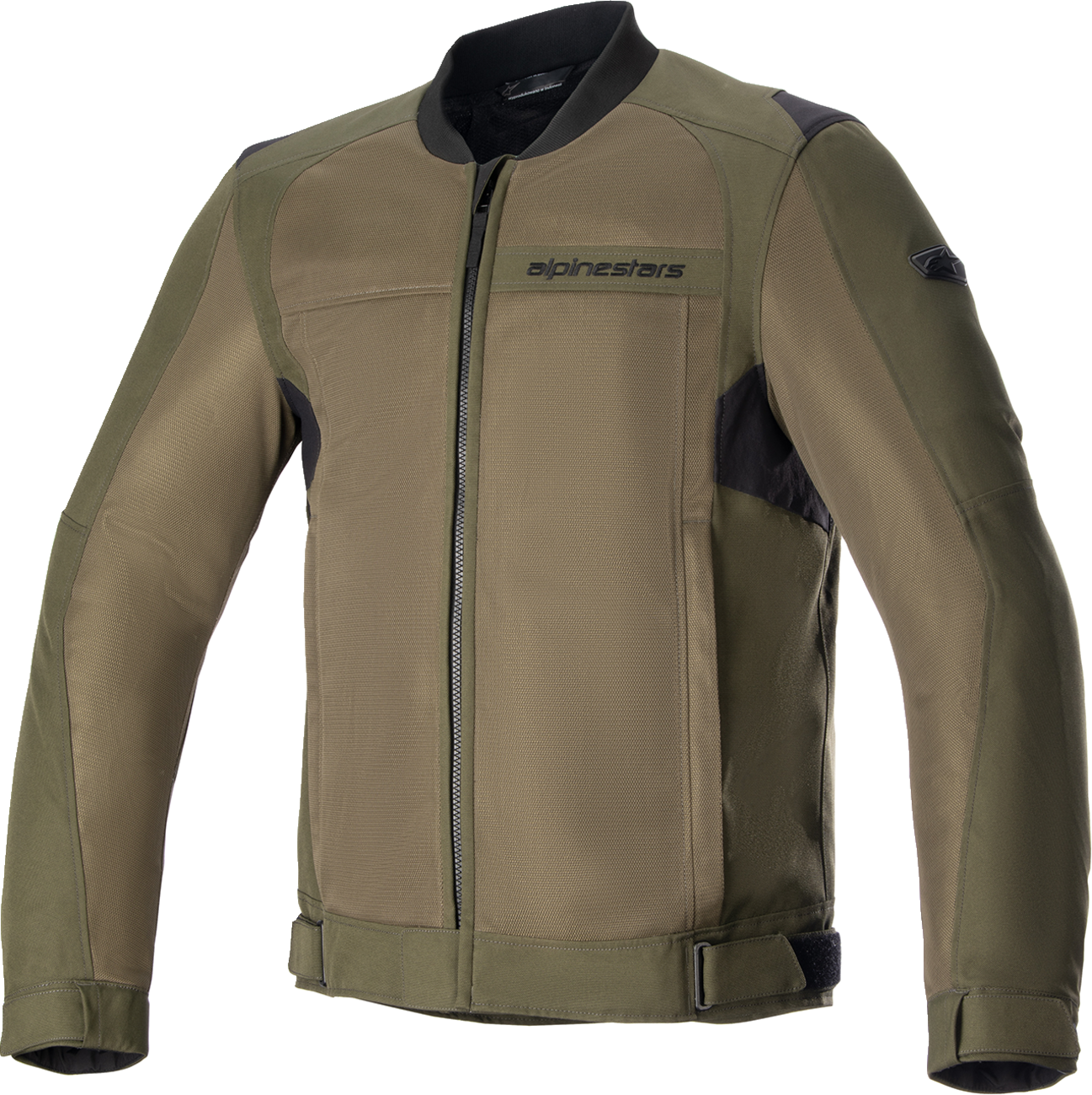 Alpinestars Luc V2 Air Jacket in green, medium size, lightweight motorcycle jacket with ventilation and protective features.
