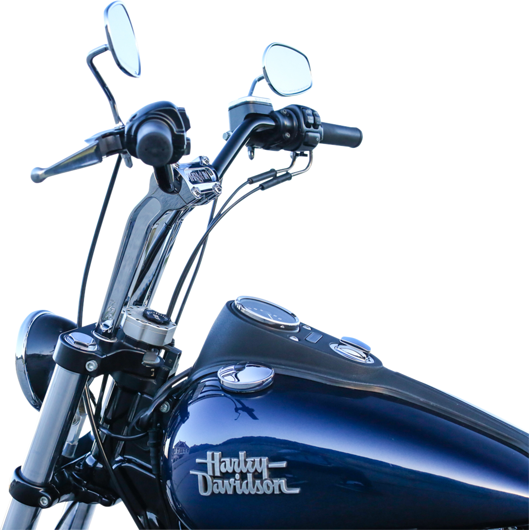 THRASHIN SUPPLY CO. Pull Back Handlebar Risers 9-1/2 inch Chrome TSC-9525-3