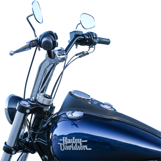 THRASHIN SUPPLY CO. Pull Back Handlebar Risers 9-1/2 inch Chrome TSC-9525-3