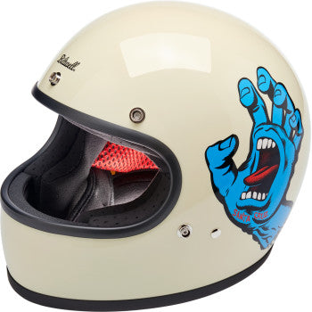 BILTWELL Gringo Helmet Santa Cruz large size, black helmet with classic design, shown from side view.