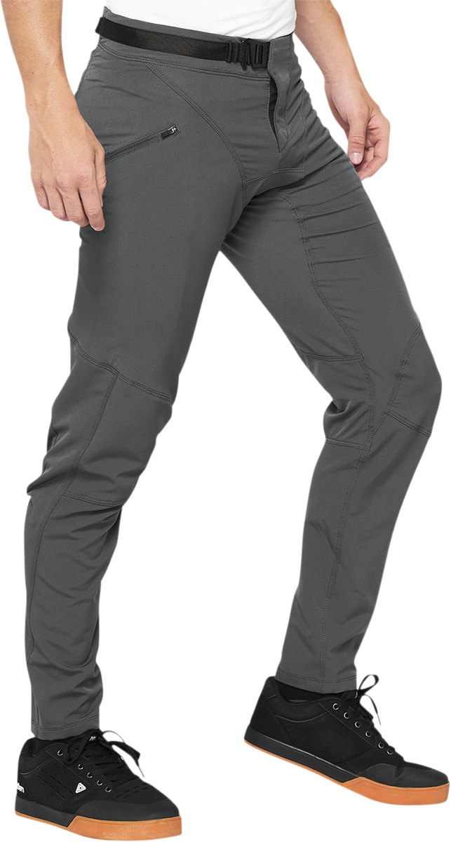 Bill's Exhausts 100% Airmatic Pants in charcoal, US size 32, showcasing the stylish, comfortable design and fabric details.
