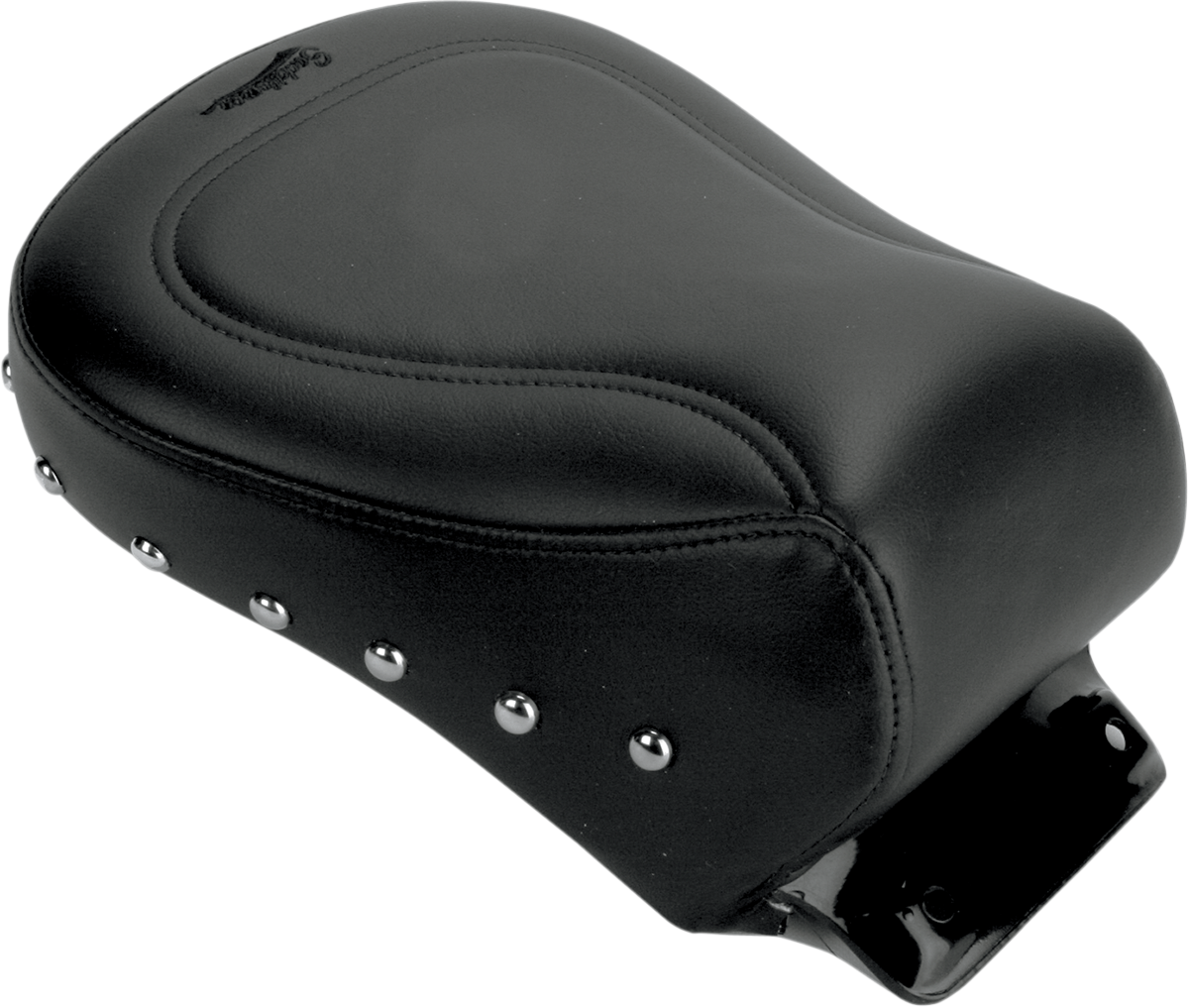 Studded SADDLEMEN Touring Pillion seat for Softail '84-'99, featuring a comfortable design and durable construction.