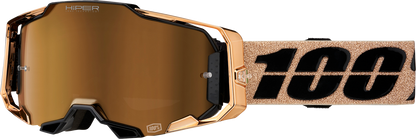 100% Armega Goggles - Bronze - HiPER Bronze Mirror 50003-00005 - Howling Moto