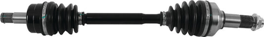 QuadBoss front left replacement axle for 2018 Yamaha YFM700 Grizzly EPS, showing the metal axle with mounting ends.