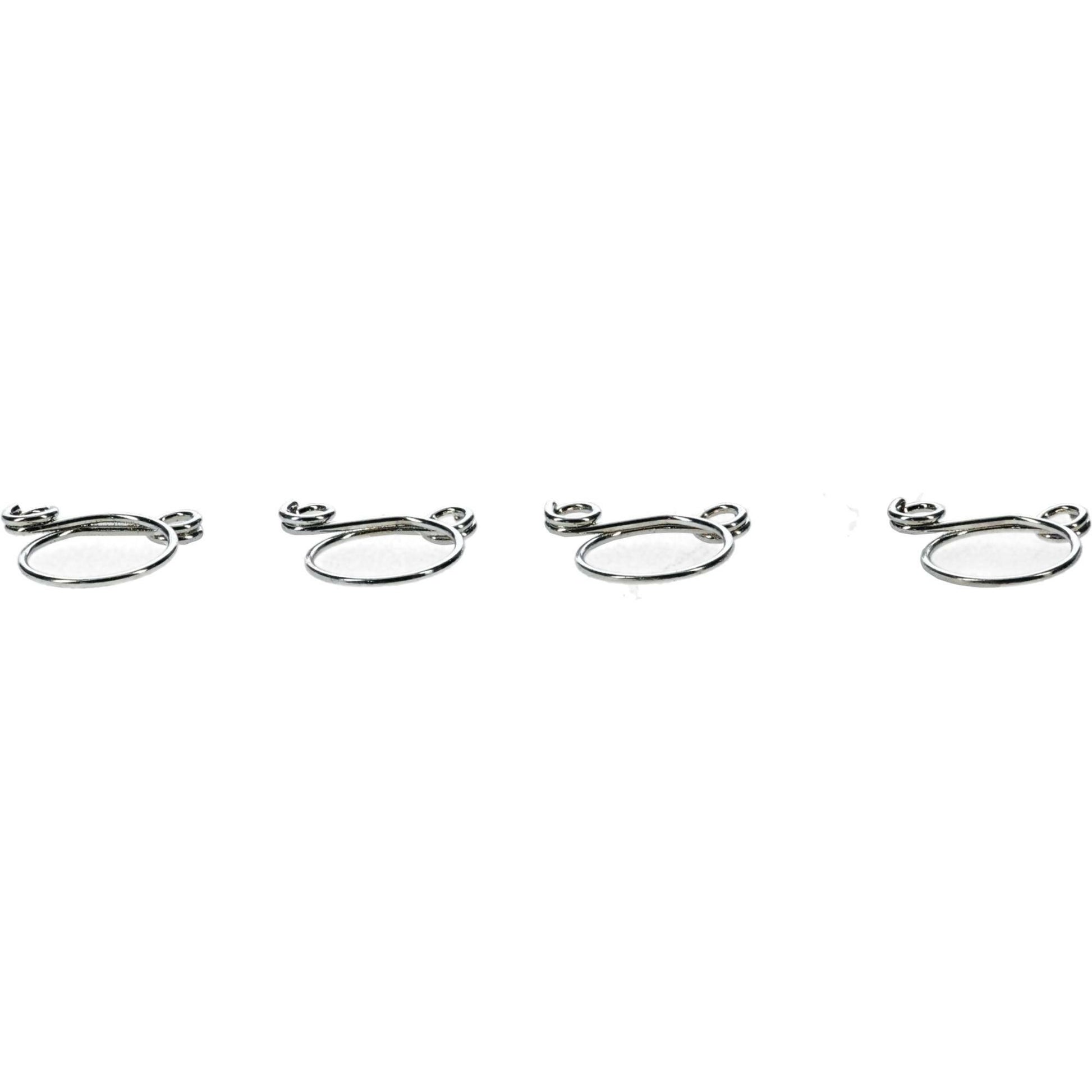 All Balls Hose Clamp Refill Kit with four durable clamps for automotive and machinery applications, shown in the image.