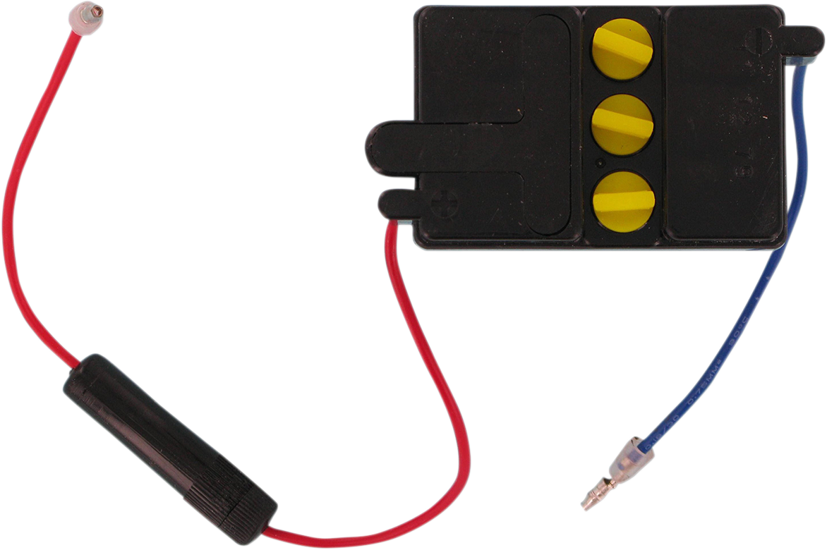 Parts Unlimited 6N22A conventional motorcycle battery providing reliable power, with visible terminals and compact design.