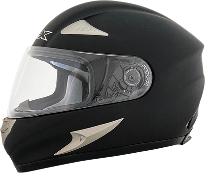 Black AFX FX-Magnus helmet in 3XL size with flat black finish, featuring a sleek helmet design for motorcycle riding.
