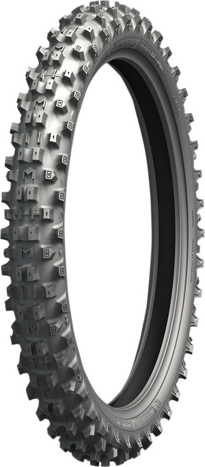Michelin Enduro Medium front motorcycle tire 90/90-21 with 54R size, featuring tread pattern suitable for off-road riding