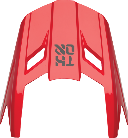 THOR youth fleet forge red visor kit, motocross helmet accessory with red visor and adjustable fit for young riders.