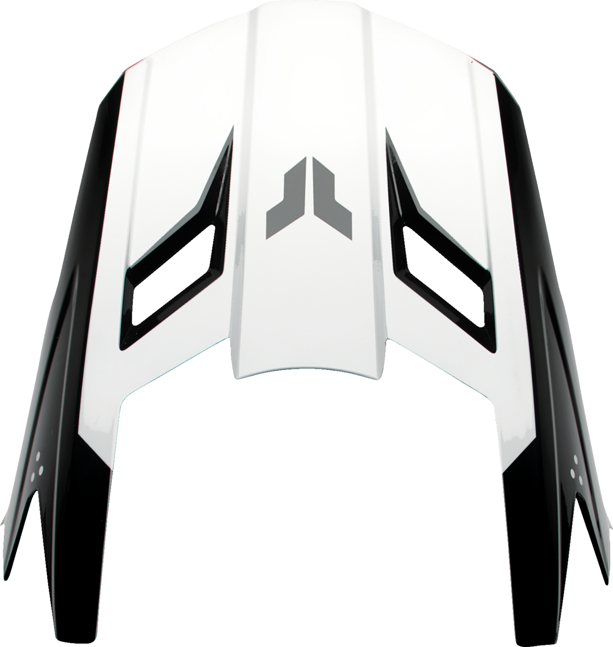Black and white THOR Youth Fleet Visor Kit with storm design, featuring durable construction and adjustable fit for young riders.