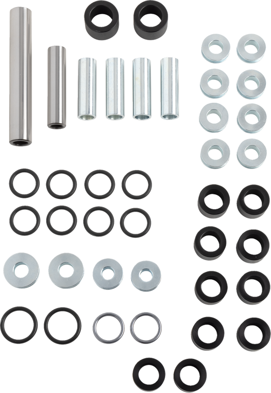 Moose Offroad rear suspension kit for A-arms and knuckle repair, includes components for off-road vehicle upgrade and repair.