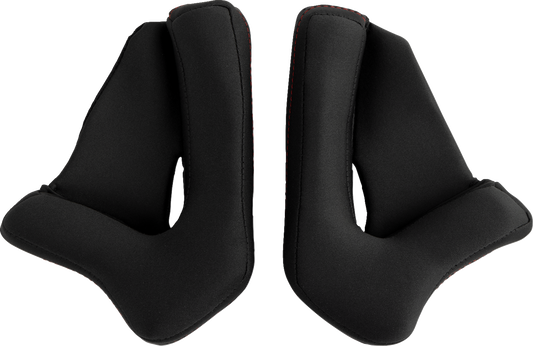 Black Z1R Road Maxx 2.0 cheek pads in size 2XL for Z1R helmets, replacement part with comfortable padding and secure fit.