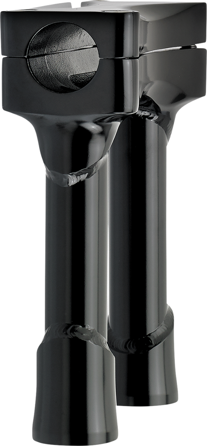 BILTWELL Murdock Oversized 6-inch handlebar risers in black for motorcycle handlebars.