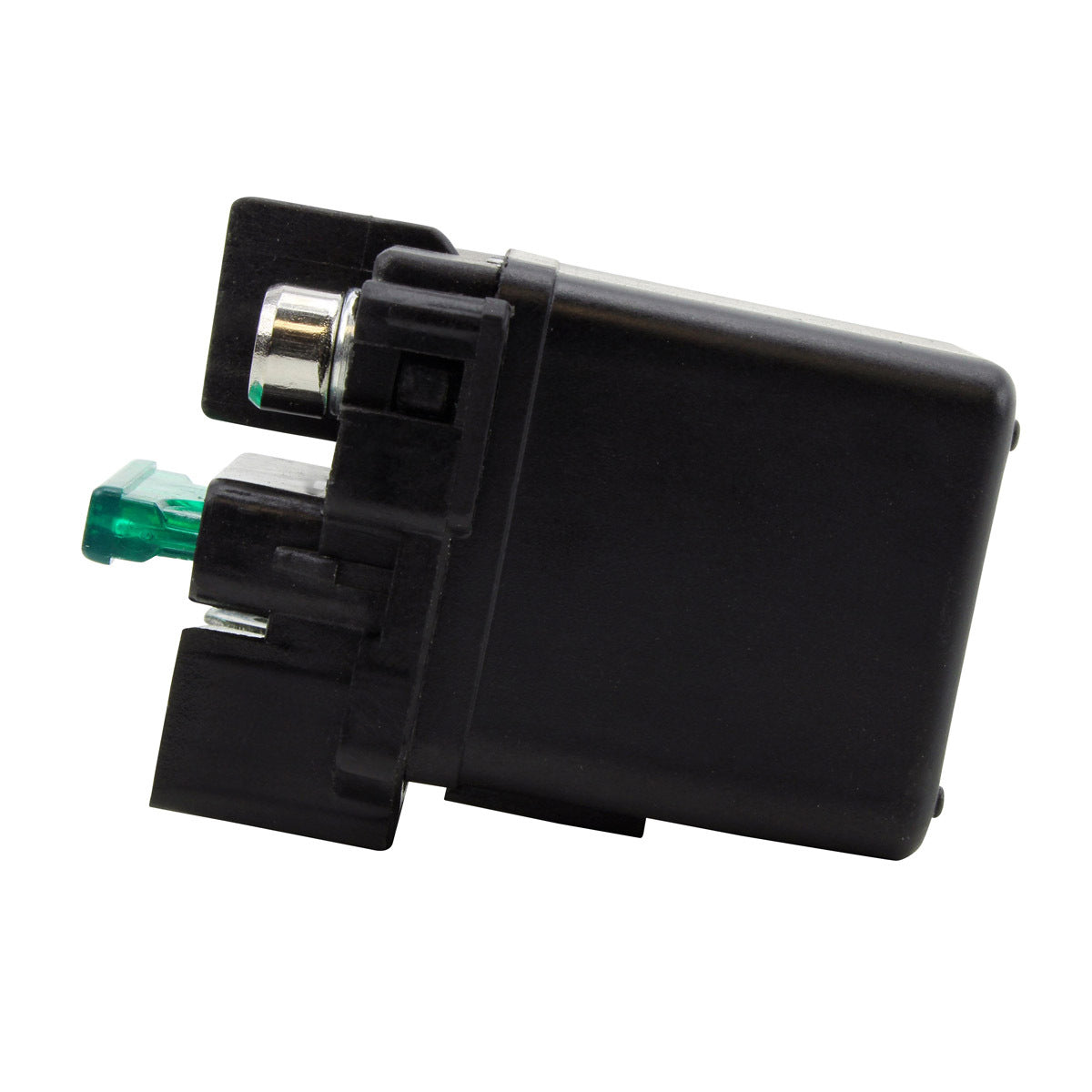 RM STATOR RM09009 starter relay solenoid for automotive starters, high-performance power transfer, visible metal components and wiring.