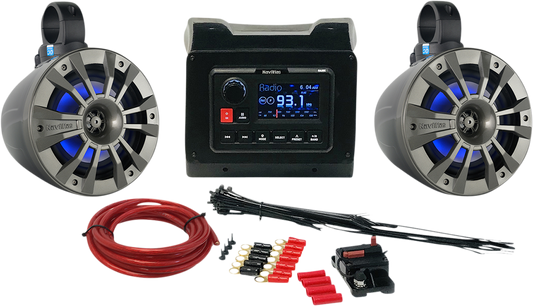 Bill's Exhausts NAVATLAS Audio Kit Zone 2 X3 X31ZONE2 engine component with detailed wiring and electronic parts.