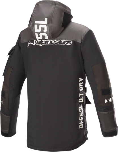 Black Alpinestars Daiji Jacket in small, showcasing the stylish design and details of this motorcycle jacket.