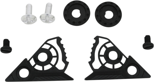 Bill's Exhausts AFX FX-41DS ratchet helmet kit with adjustable strap and aerodynamic design, shown in black and gray.