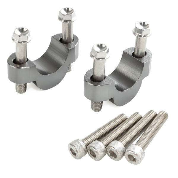 ZETA ZE53-0814 14mm bar riser for 1 1/8 inch motorcycle handlebars, shown on the product image with mounting hardware.