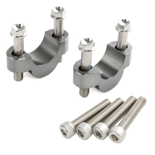 ZETA ZE53-0814 14mm bar riser for 1 1/8 inch motorcycle handlebars, shown on the product image with mounting hardware.