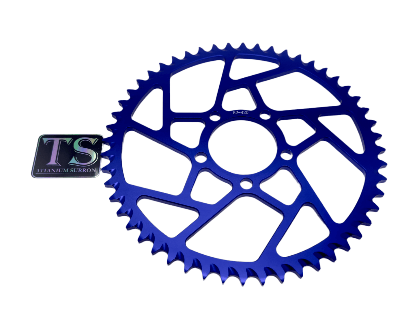 52 Tooth Hardened Aluminum 420 Sprocket for E-moto - Howling Moto