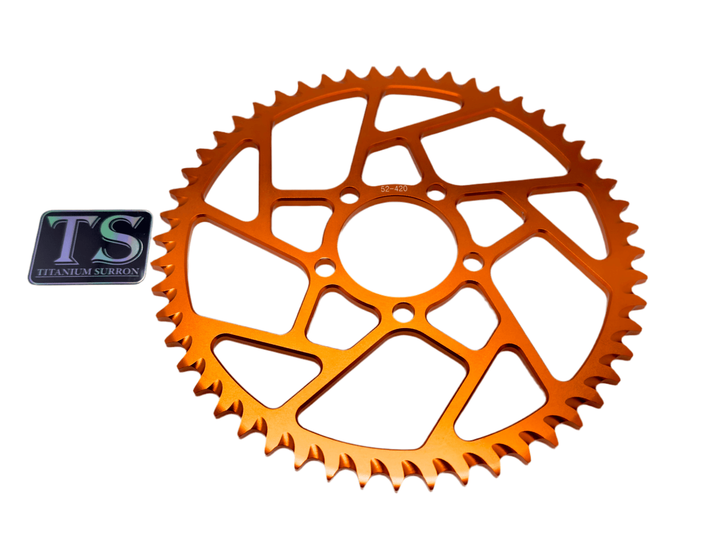 52 Tooth Hardened Aluminum 420 Sprocket for E-moto - Howling Moto