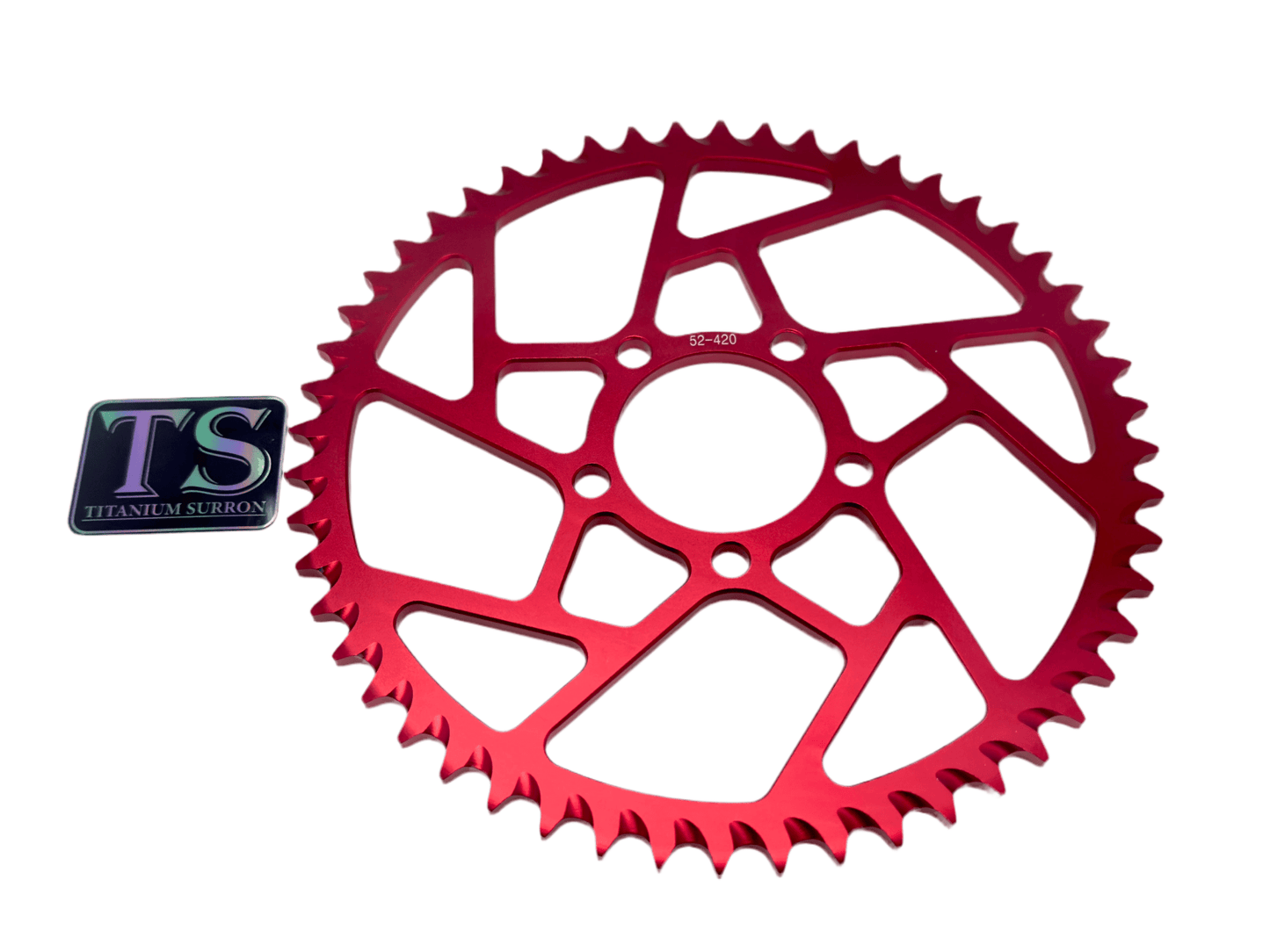 52 Tooth Hardened Aluminum 420 Sprocket for E-moto - Howling Moto