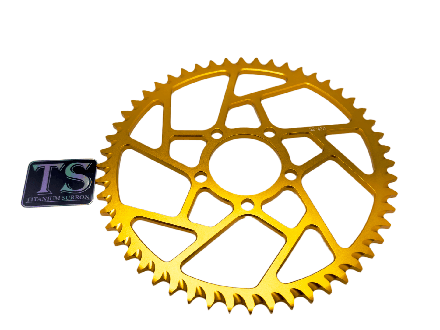 52 Tooth Hardened Aluminum 420 Sprocket for E-moto - Howling Moto