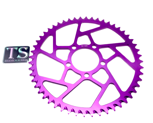 52 Tooth Hardened Aluminum 420 Sprocket for E-moto - Howling Moto