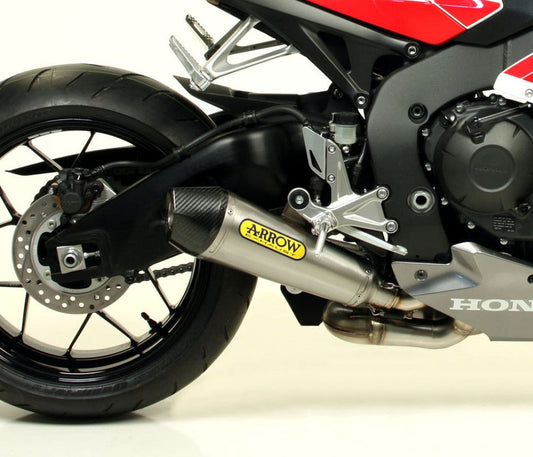 Honda CBR1000RR 2014-2016 Arrow X-Kone exhaust by Bill's Exhausts, featuring a Nichrome slip-on design with visible exhaust tip.
