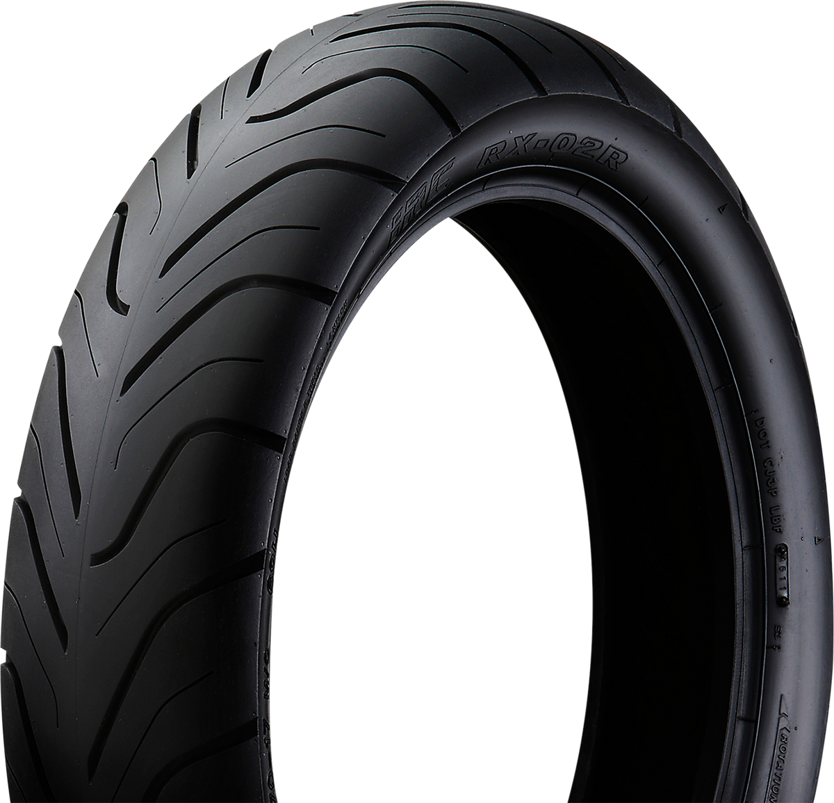 IRC RX-02 rear motorcycle tire 150/70-17 69H with tread pattern for enhanced handling and grip on the road.
