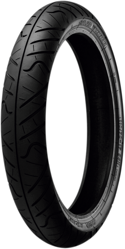 IRC RX-01 front motorcycle tire 110/70-17 with tread pattern, designed for superior road performance on sport bikes.