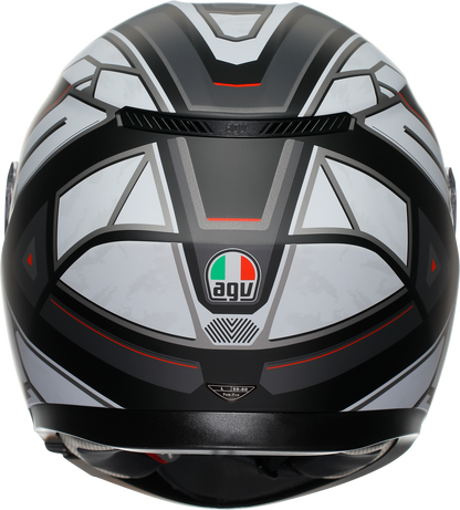 AGV K3 Helmet Rivia Matte Black/White Medium - High-Performance Motorcycle Protection