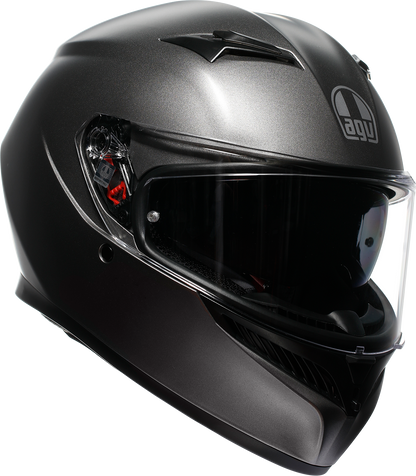 AGV K3 Motorcycle Helmet in Mono Matte Luna Gray, 2XL with Pinlock® lens and advanced ventilation system.