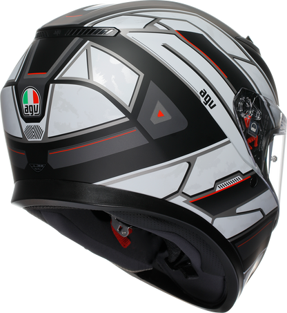 AGV K3 Helmet Rivia - Matte Black and White, Small (Part Number 2118381004-019-S)