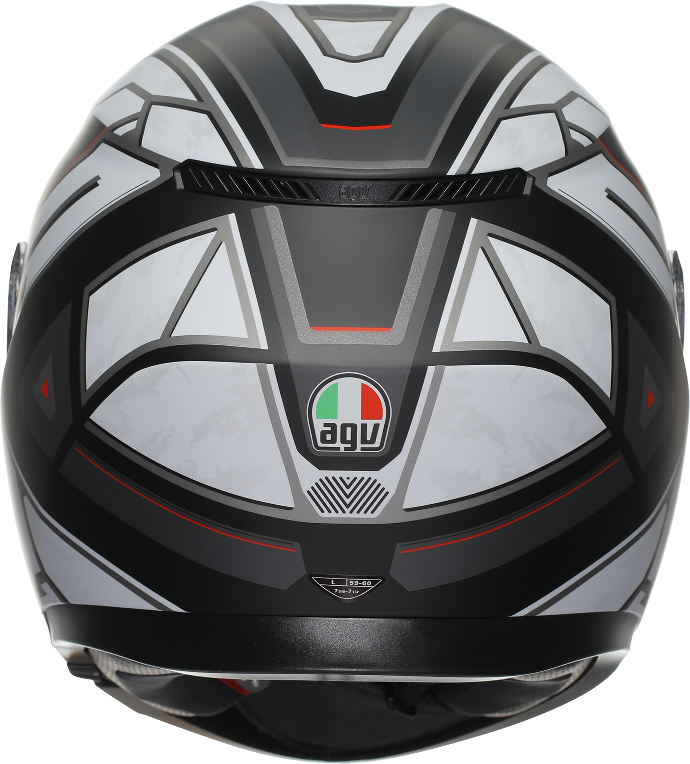 AGV K3 Helmet Rivia - Matte Black and White, Small (Part Number 2118381004-019-S)