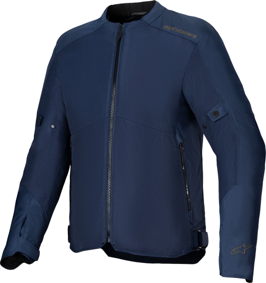 Alpinestars C-1 Air motorcycle riding jacket in blue with mesh ventilation and secure storage, 2XL size.
