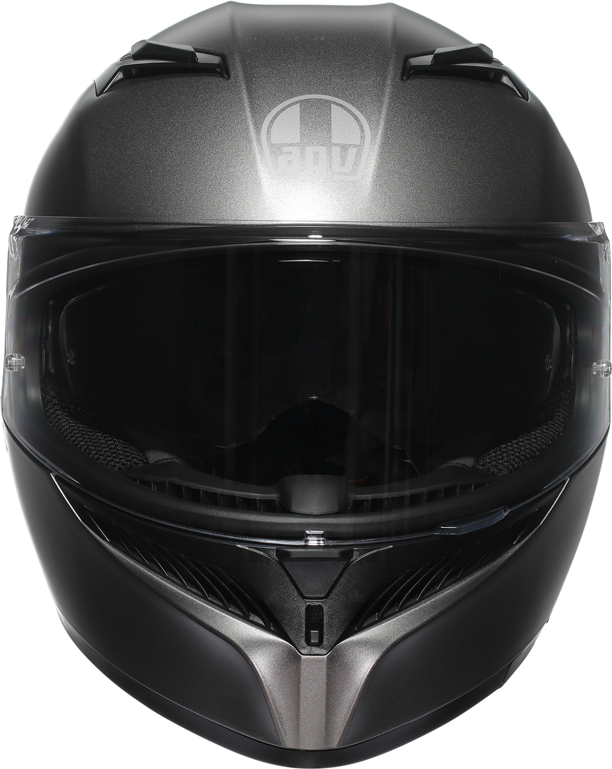 AGV K3 Mono Matte Luna Gray motorcycle helmet with Pinlock® lens and advanced ventilation, size 2XL, for high-performance riding