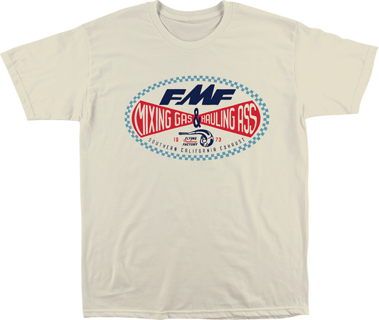 FMF Weekender T-Shirt in natural color, size XL, casual fit, lightweight cotton fabric, front graphic design.