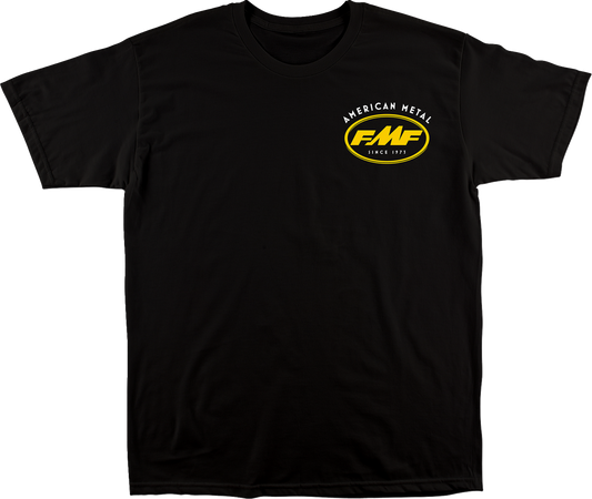 Black FMF Featherweight T-Shirt in medium size, showcasing lightweight fabric and classic fit.