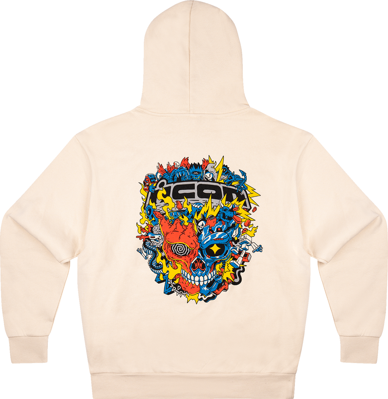 ICON ReDoodle™ Hoodie in Ivory, XL, featuring a comfortable fit and graphic design on the front.