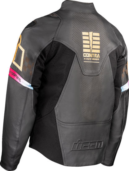 ICON, ICON Contra3™ Rizz Rizz Jacket Black Medium - Part Number 2810-4289