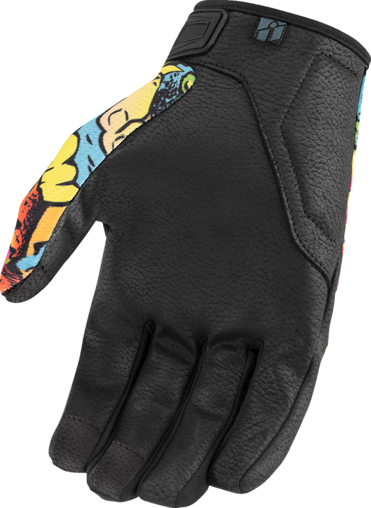 ICON Hooligan™ Scatterbrain Gloves in 3XL made of durable synthetic leather with enhanced comfort for versatile outdoor use
