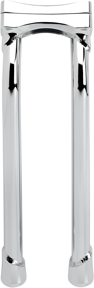 Chrome BILTWELL Risers Murdock Oversized 14" pullback handlebars for motorcycle, featuring durable metal construction and sleek finish.