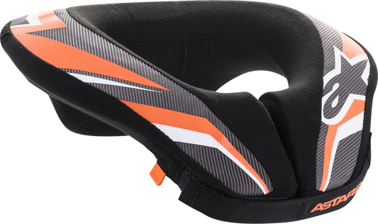 ALPINESTARS Youth Sequence Neck Roll - Black/Anthracite/Orange - L/XL 6741018-148-LXL - Howling Moto