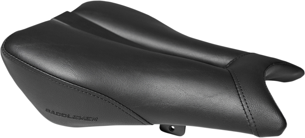 Black SADDLEMEN Gel Channel Sport Seat for CBR1000 motorcycle, designed for comfort and performance.
