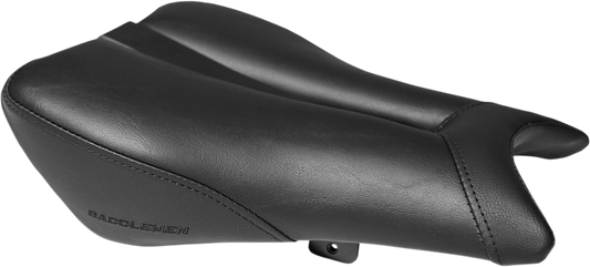 Black SADDLEMEN Gel Channel Sport Seat for CBR1000 motorcycle, designed for comfort and performance.