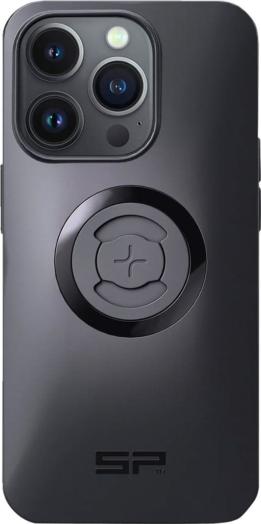 SP CONNECT SPC+ phone case for iPhone 14 Pro, transparent protective cover with precise cutouts, by Bill's Exhausts