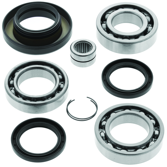 QuadBoss rear differential bearing and seal kit for Honda TRX500 FourTrax Foreman models, includes bearings and seals for maintenance.