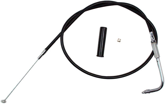 Black vinyl throttle cable from MOTION PRO, model 06-0350, designed for motorcycles and ATVs.