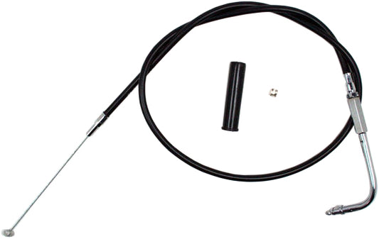 Black vinyl throttle cable from MOTION PRO, model 06-0350, designed for motorcycles and ATVs.